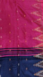 Temple Border Zari Woven Blue Saree - Image 8
