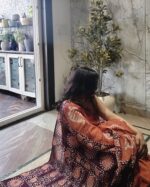 Batik print Cotton Saree