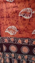Batik print Cotton Saree - Image 5