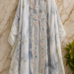 Hakuba with lace work cotton unstitched suit