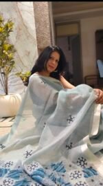 Kota doriya Silk hand work saree - Image 2
