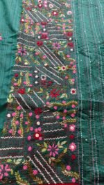 Tussar silk hand work  saree - Image 5