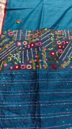 Tussar silk hand work  saree - Image 7