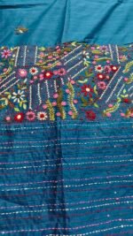 Tussar silk hand work  saree - Image 9